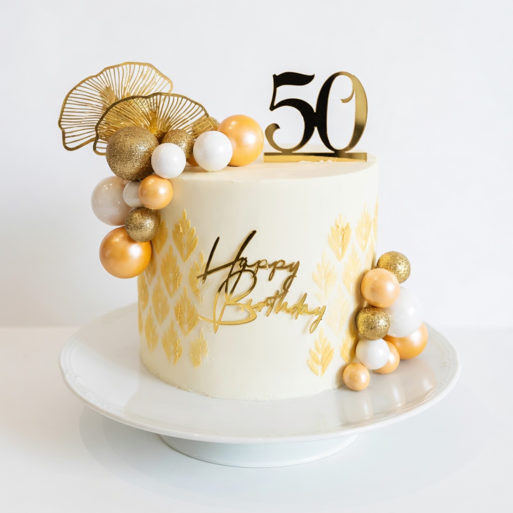 Golden Milestone Cake