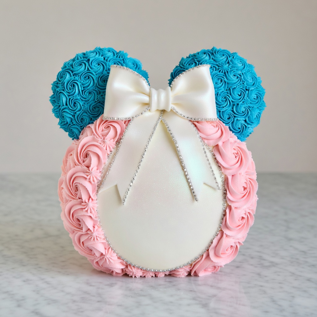 Baby Shower Rosette Cake